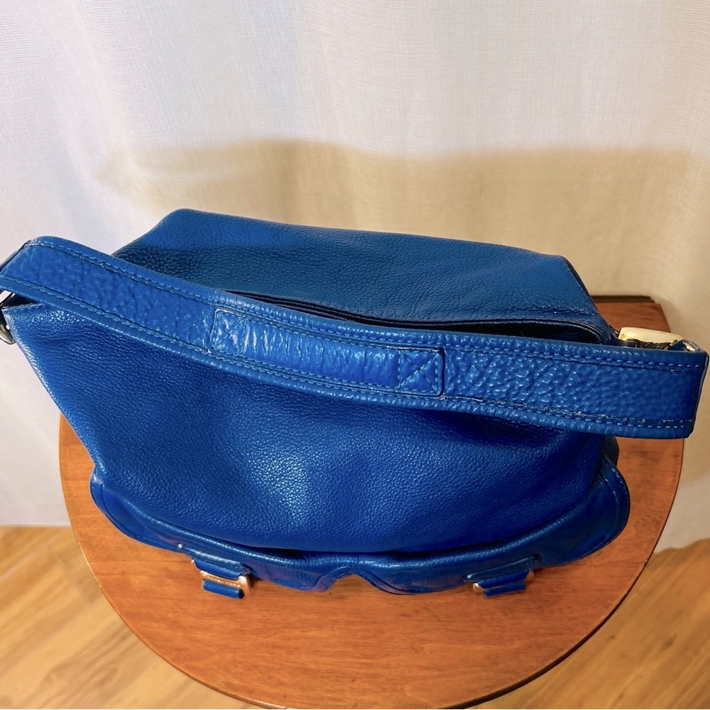 MICHAEL KORS royal blue bucket style hobo leather purse - Picture 10 of 14